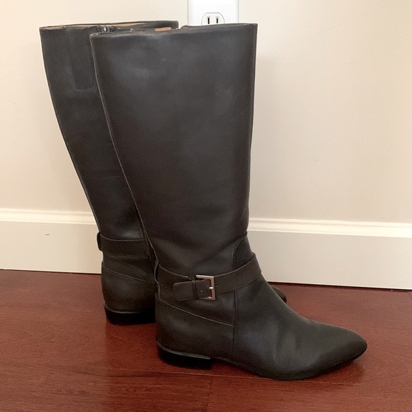 Nine West Shoes Nine West Gray Boots Poshmark